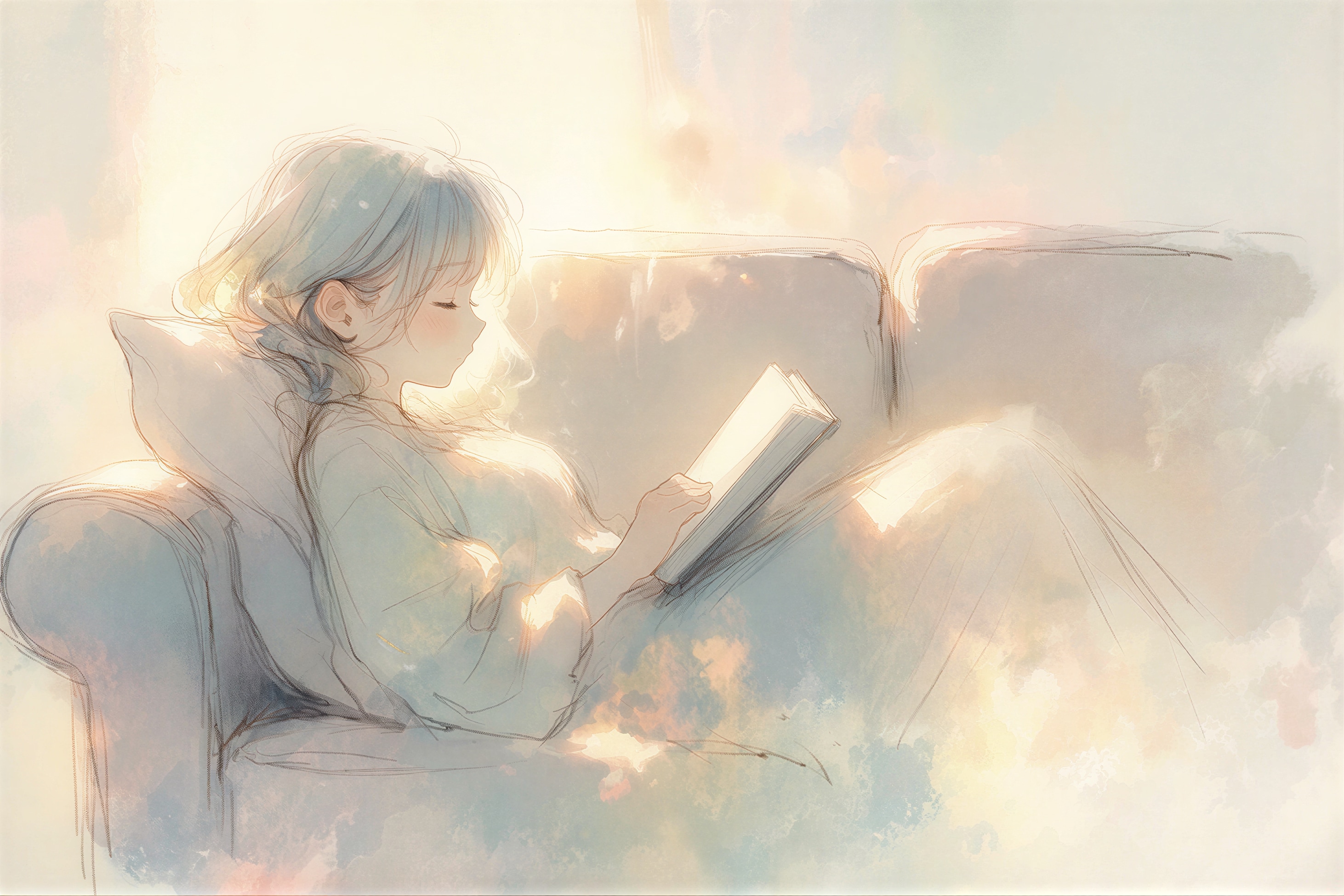 陽だまりの読書 | の人気AIイラスト・グラビア