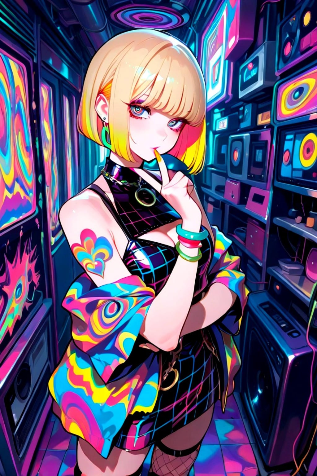 サイケデリックな金髪ちゃん