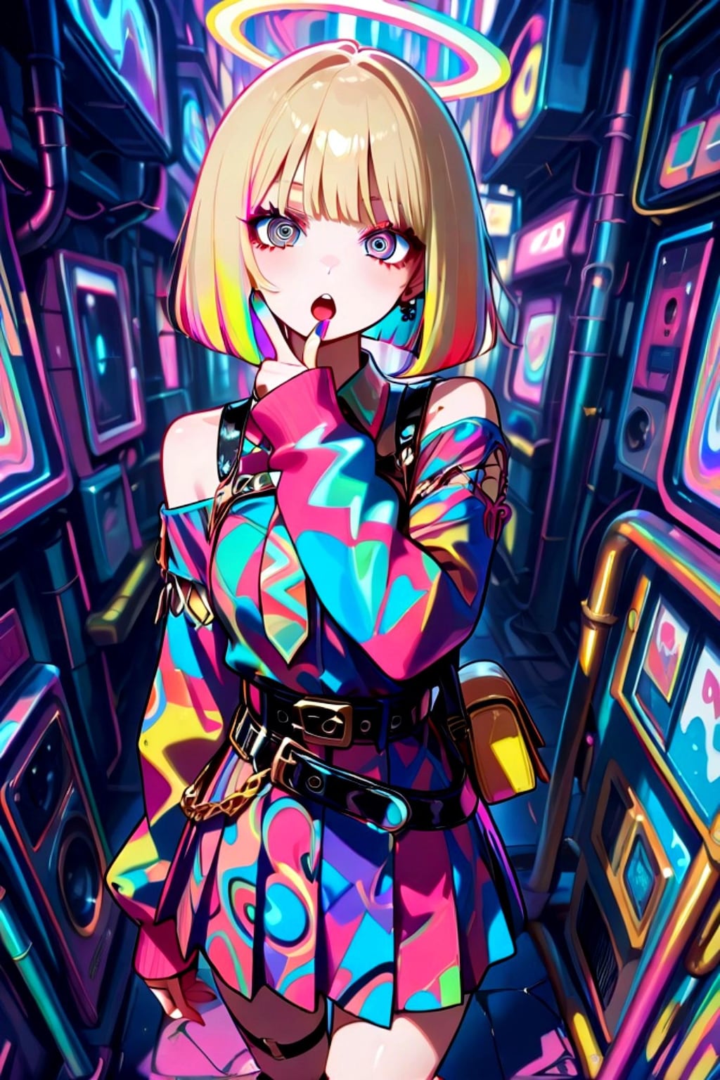 サイケデリックな金髪ちゃん