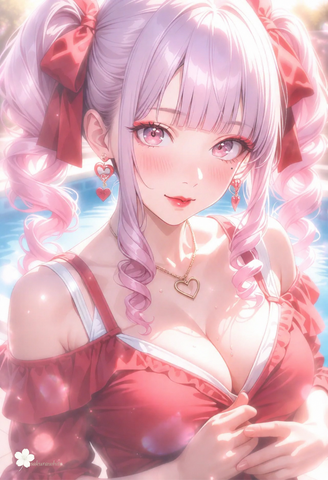 オフショルとミニスカ