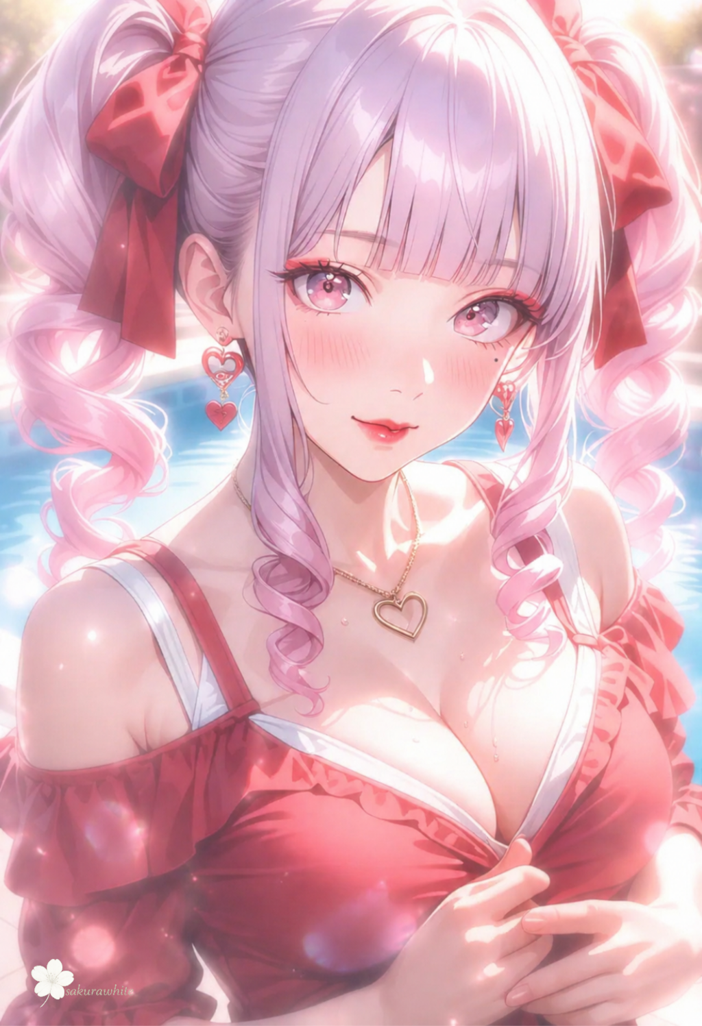 オフショルとミニスカ