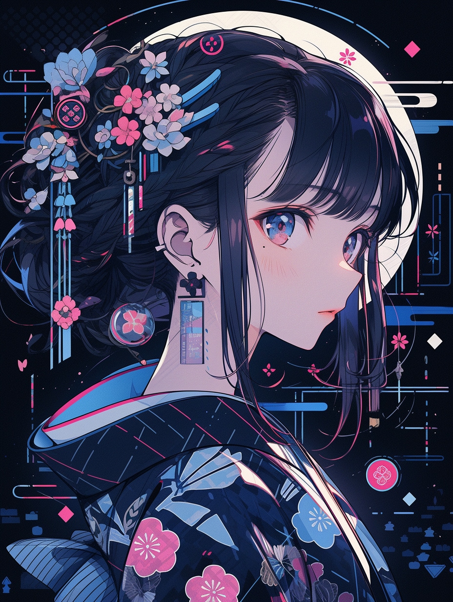 着物ガール | の人気AIイラスト・グラビア