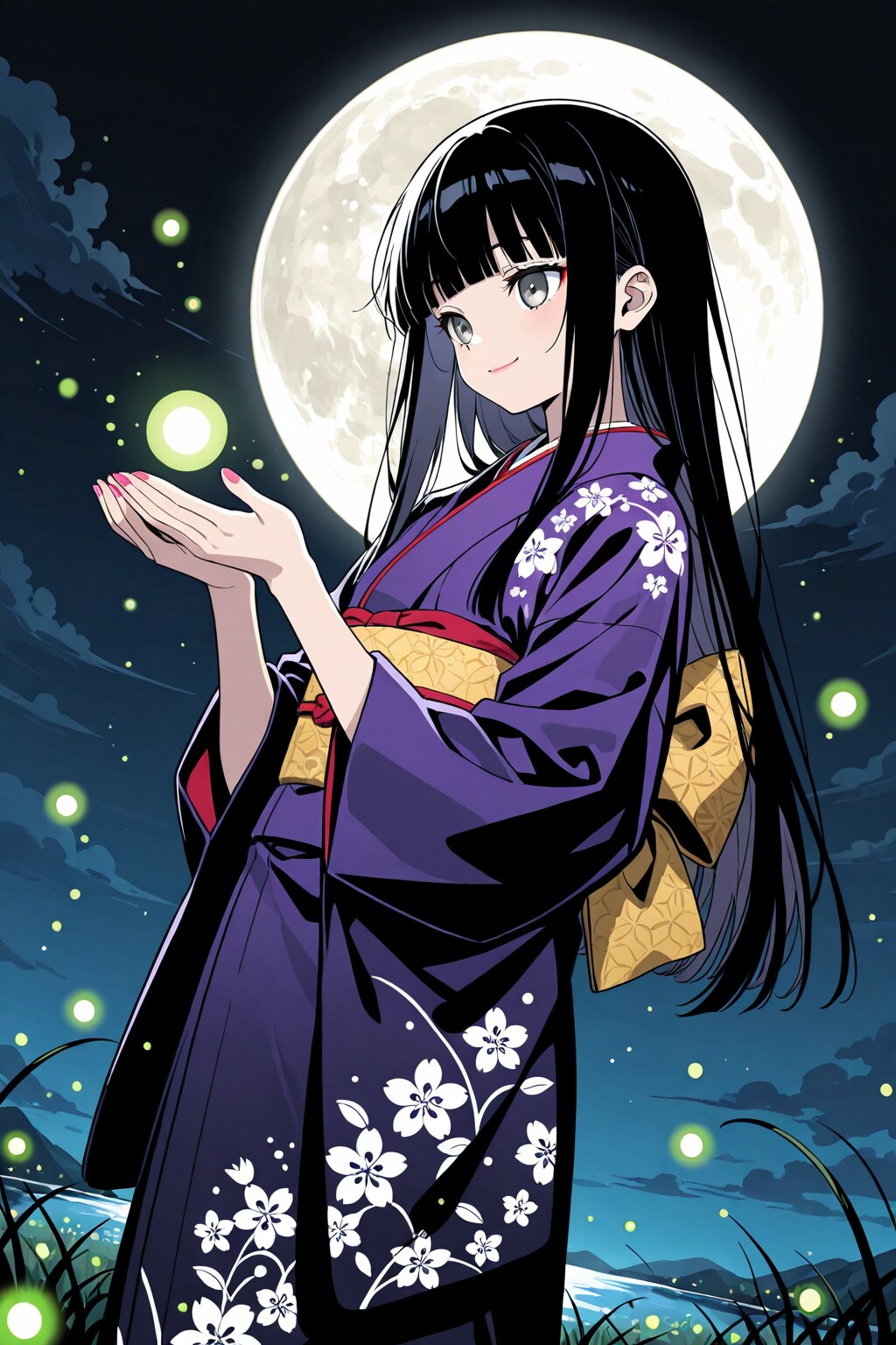 蛍と月　その２