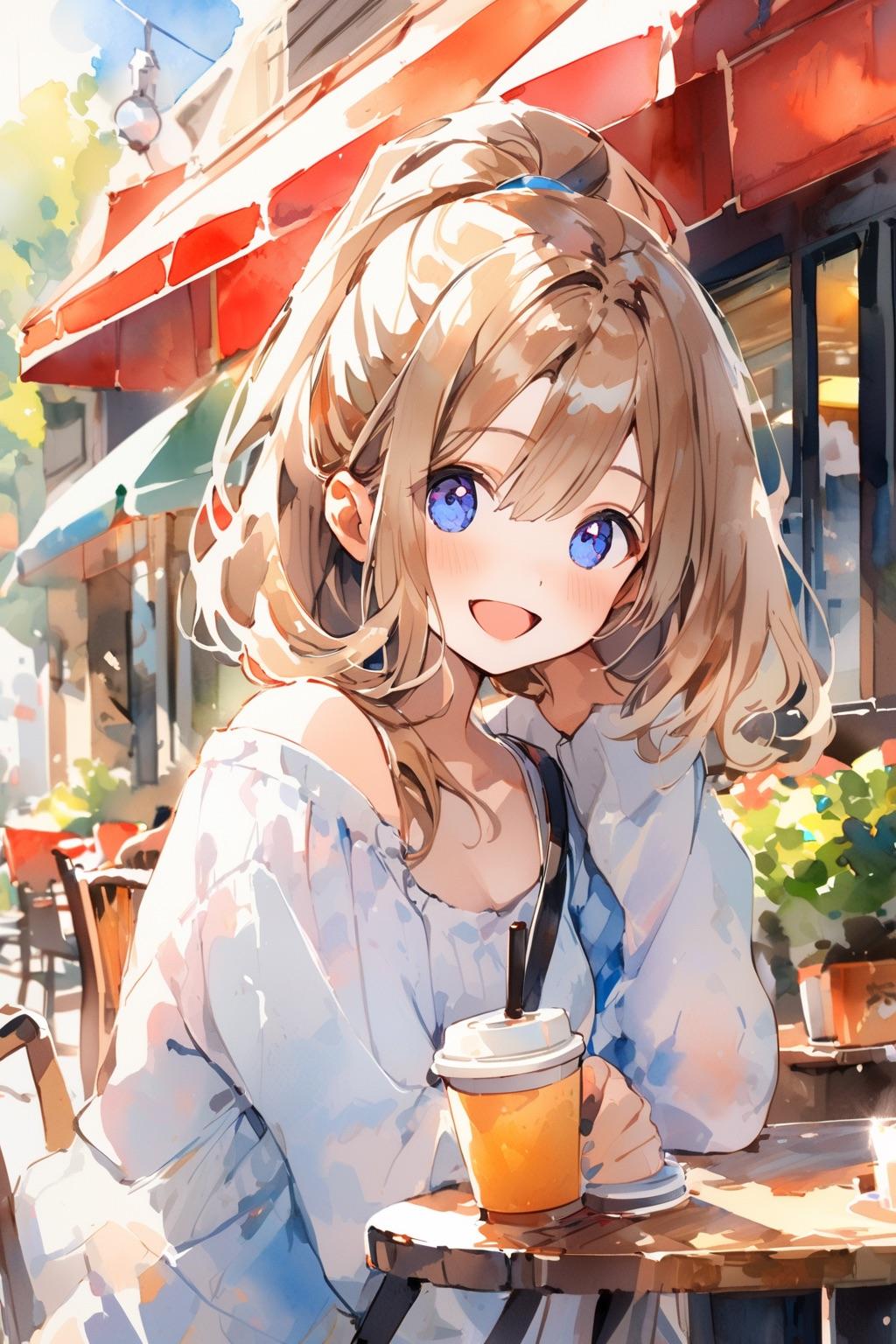 カフェに行こう（２） | の人気AIイラスト・グラビア