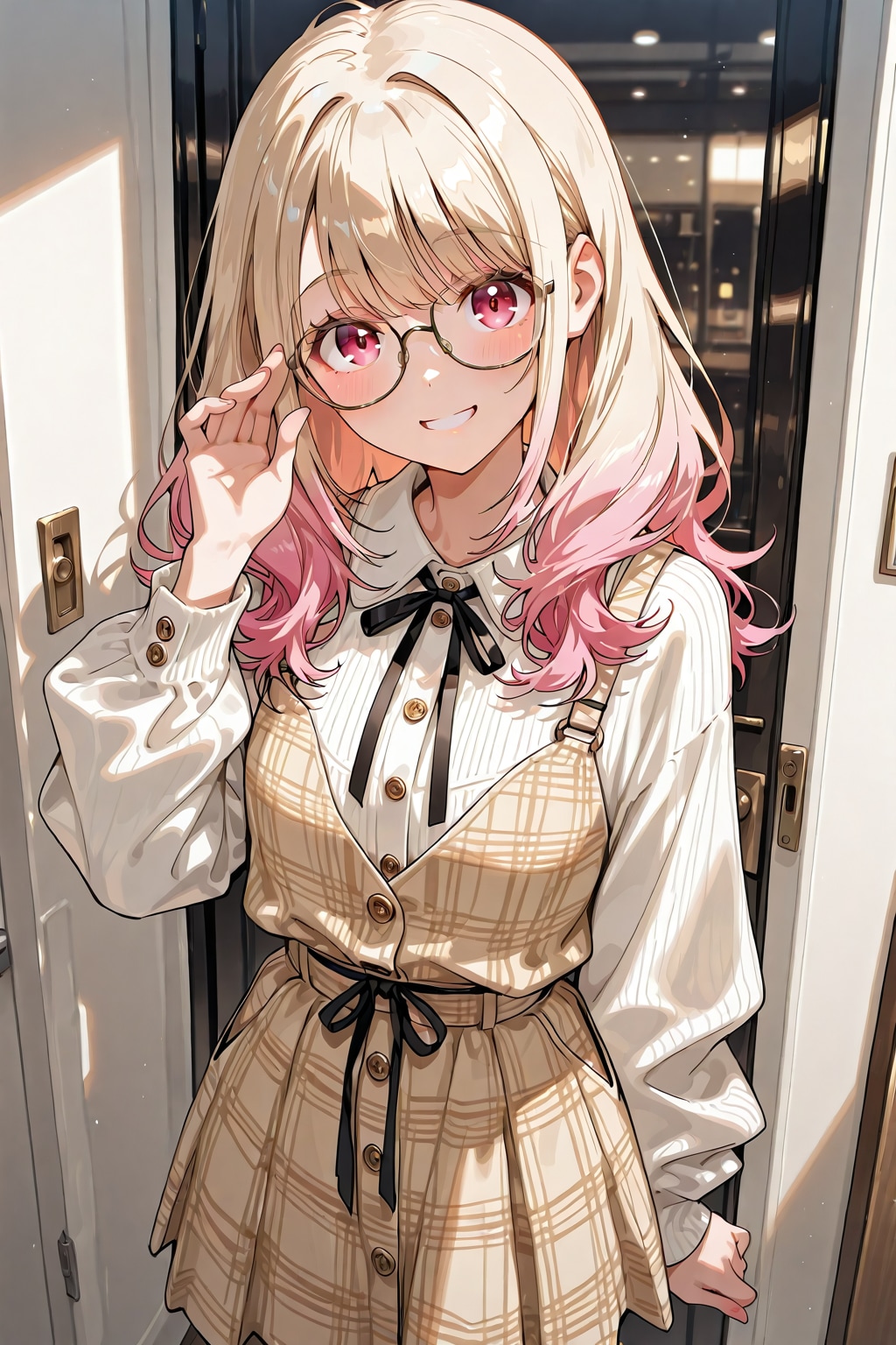 メガネ美少女