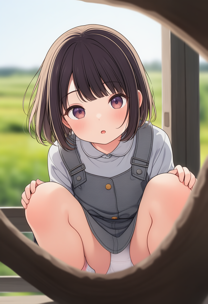 260418_しゃがみチラ見え黒髪少女