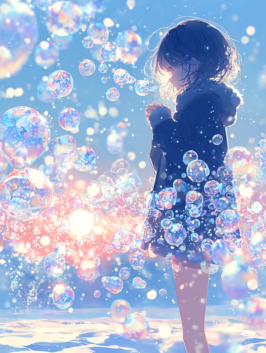 氷のシャボン玉 | の人気AIイラスト・グラビア