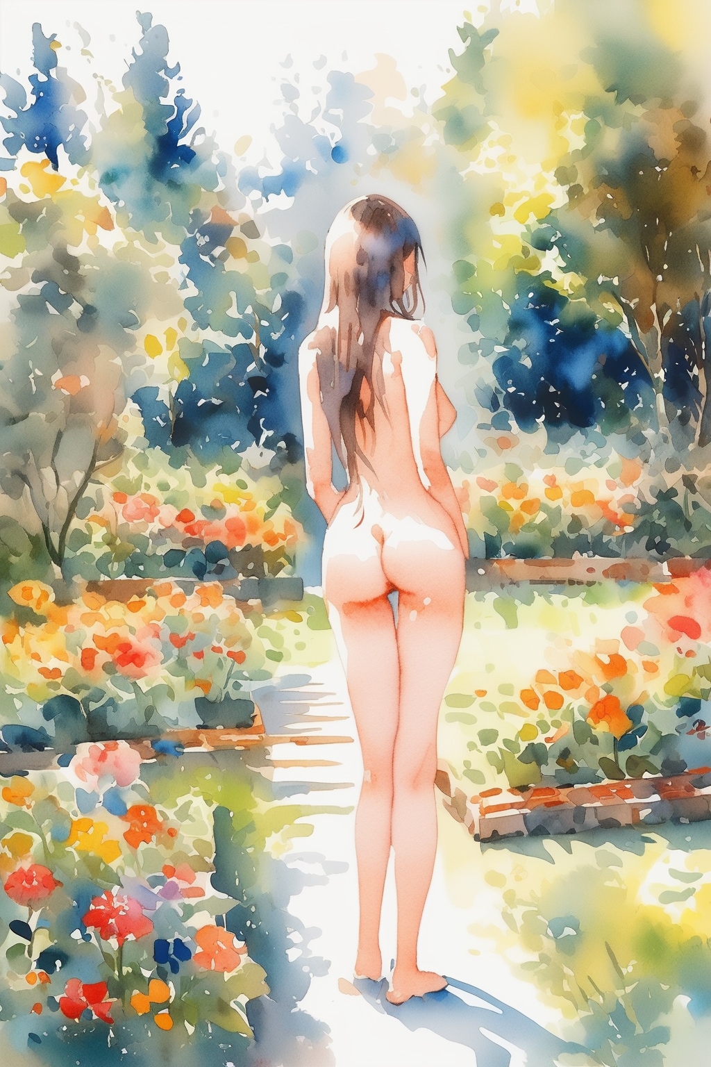 VEGAで水彩裸婦