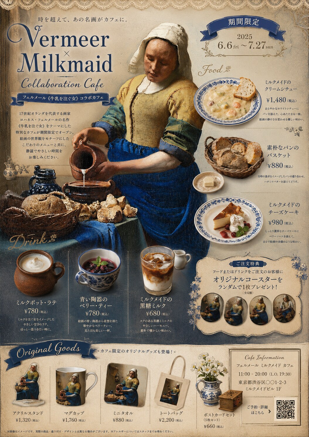 何にでも牛乳を注ぐコラボカフェ
