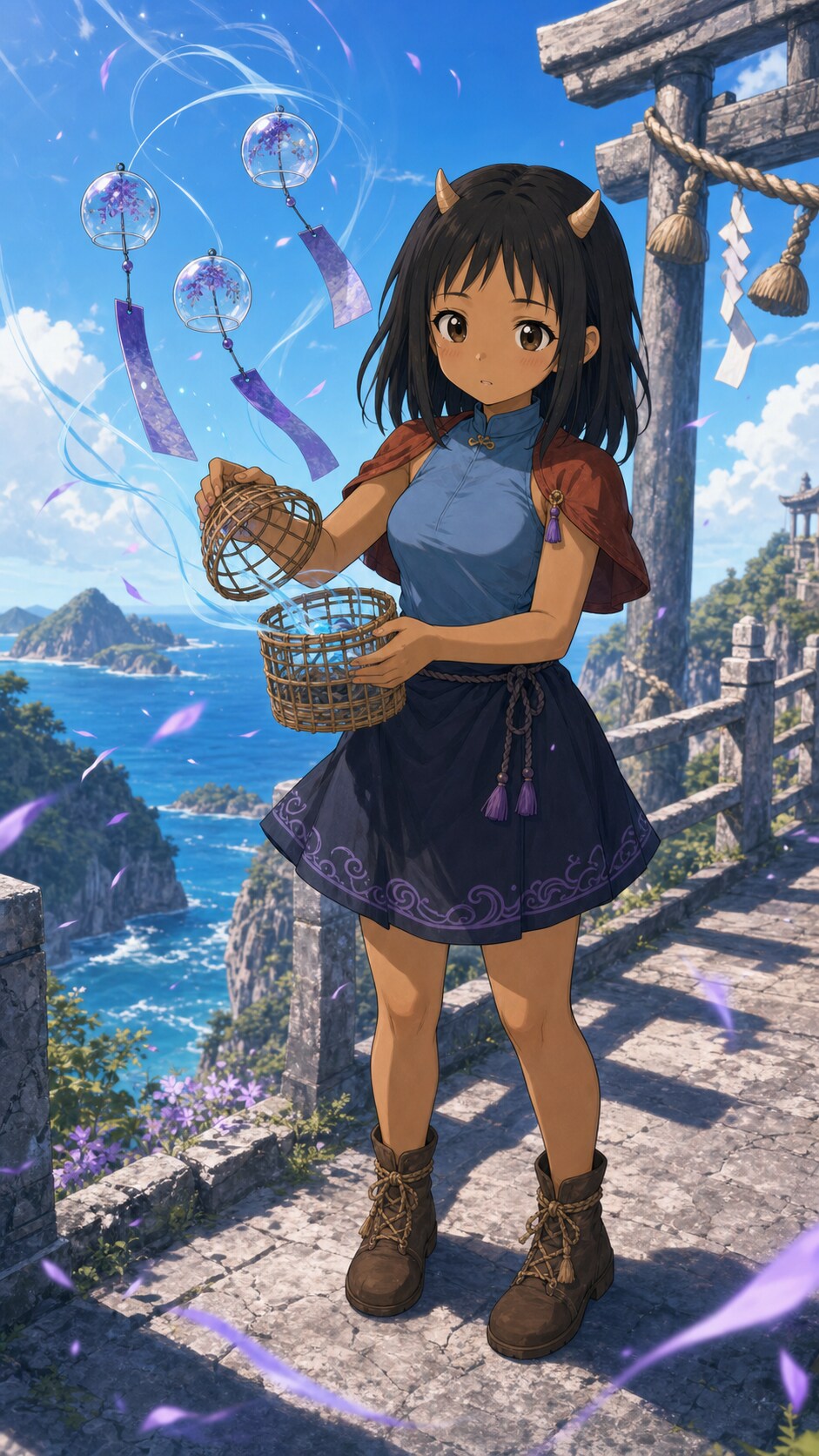 潮風にほどける鈴の音 | の人気AIイラスト・グラビア