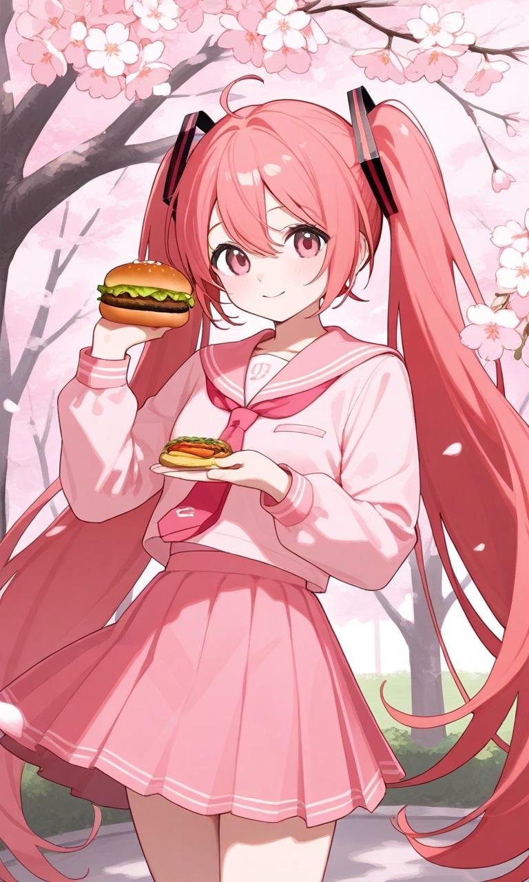 ハンバーガー食べる？