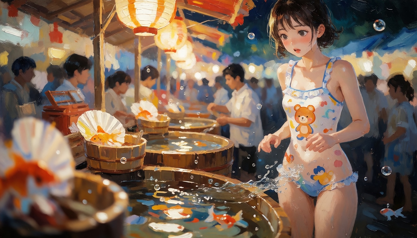 プールから夏祭り