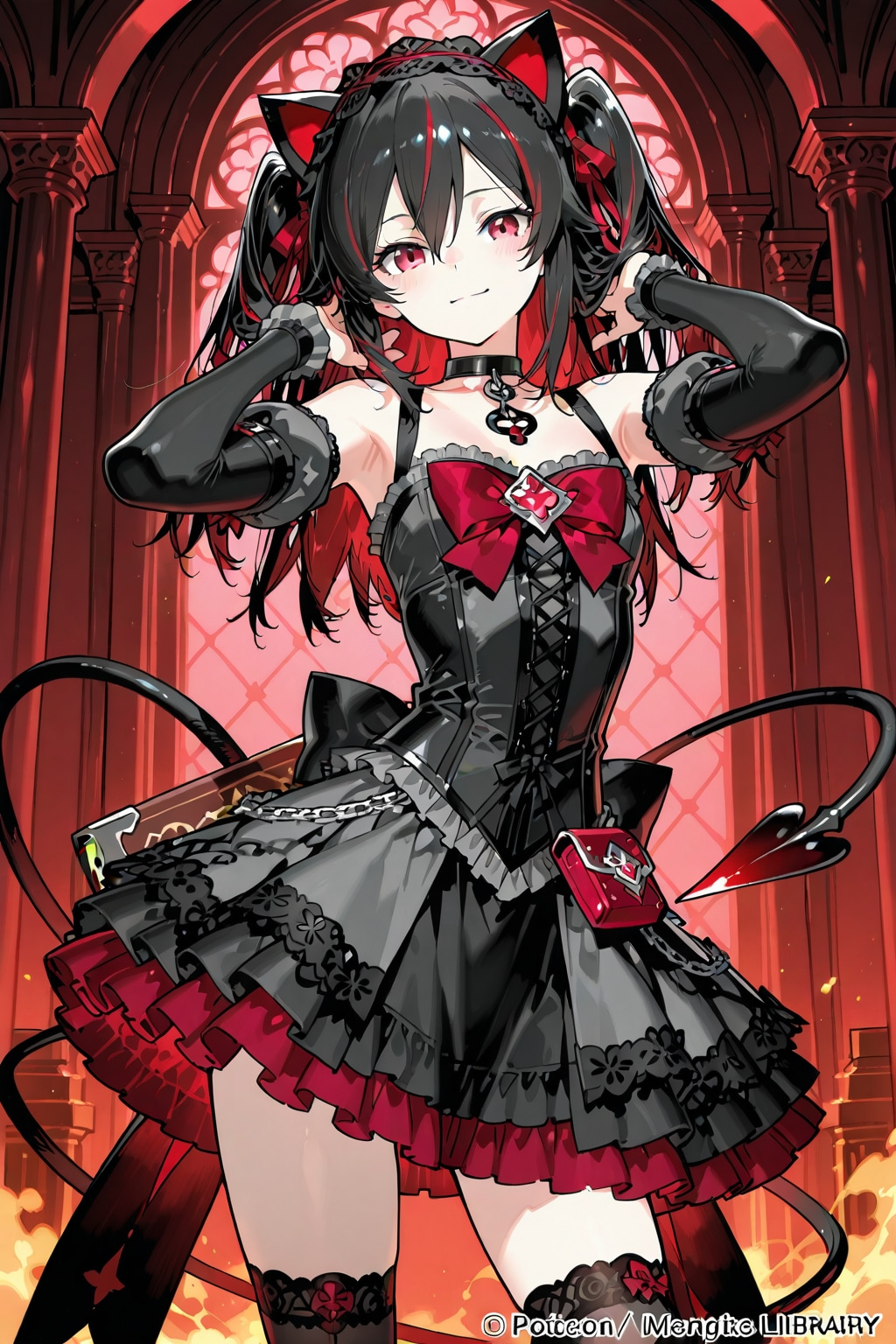 猫悪魔系な魔法少女 | の人気AIイラスト・グラビア