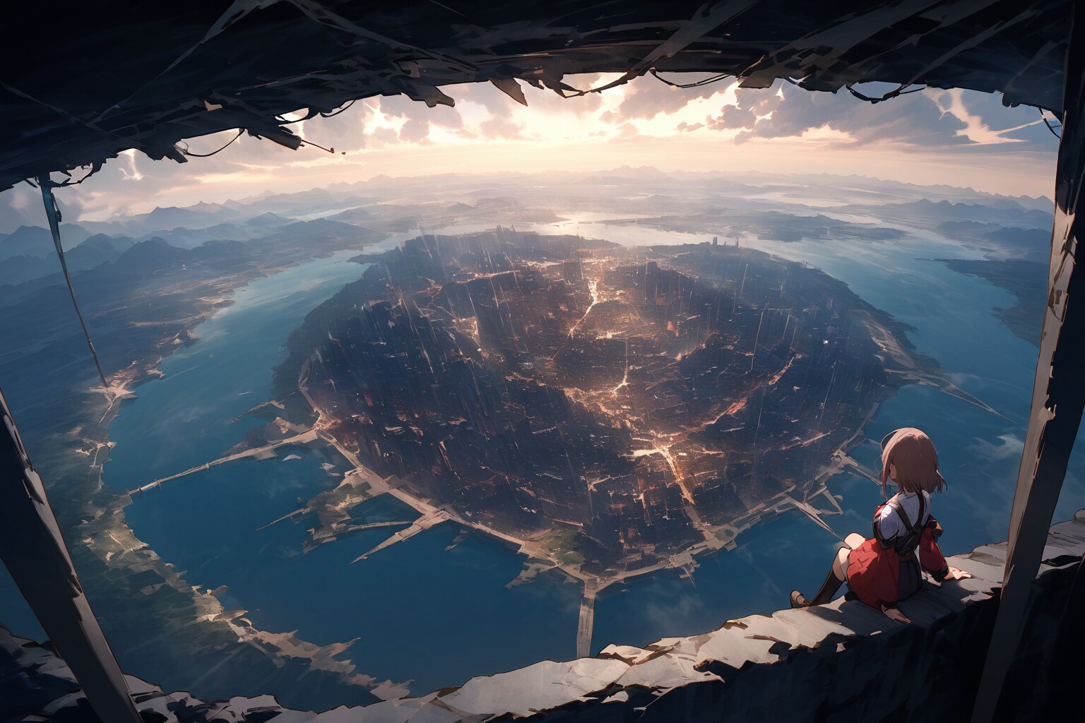 街並み見下ろすのさ一番高い場所で | の人気AIイラスト・グラビア