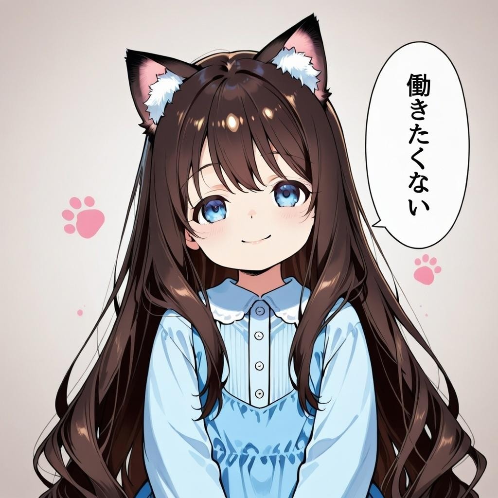 働きたくない小さな女の子