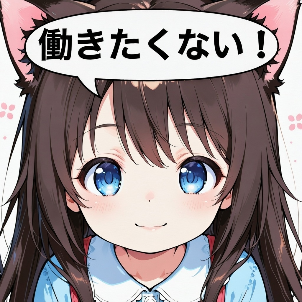 働きたくない小さな女の子