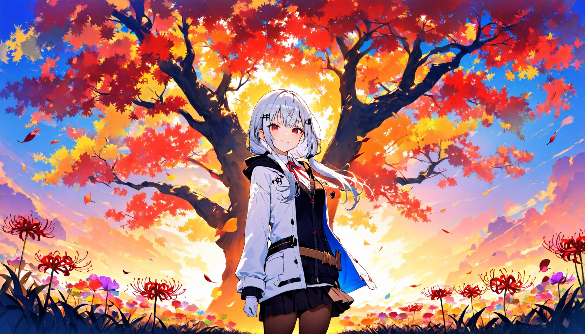 彼岸花 - 葉加瀬冬雪 / にじさんじ | の人気AIイラスト・グラビア