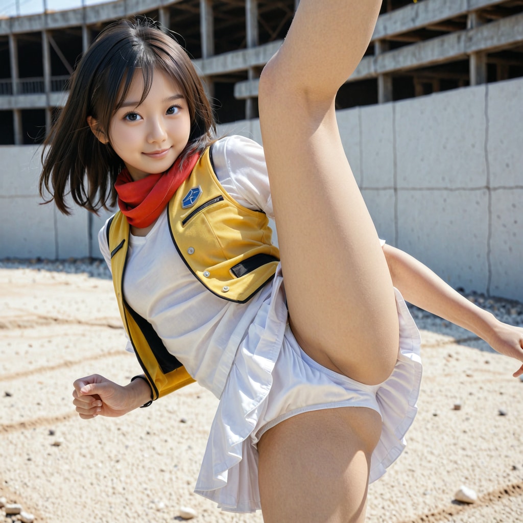 得意技のハイキック！