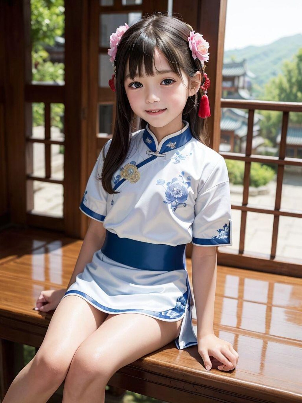 青チャイナちゃん