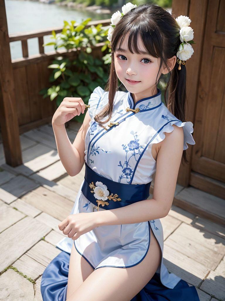 青チャイナちゃん