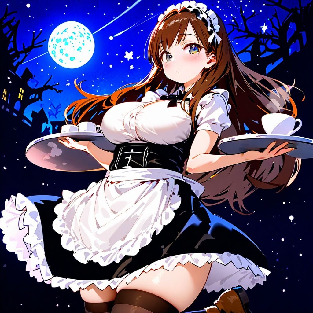 メイドのアルバイト中の由紀先生