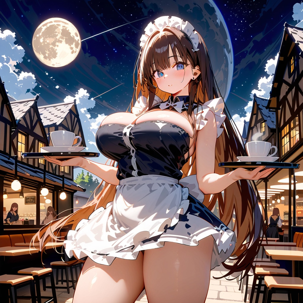 メイドのアルバイト中の由紀先生