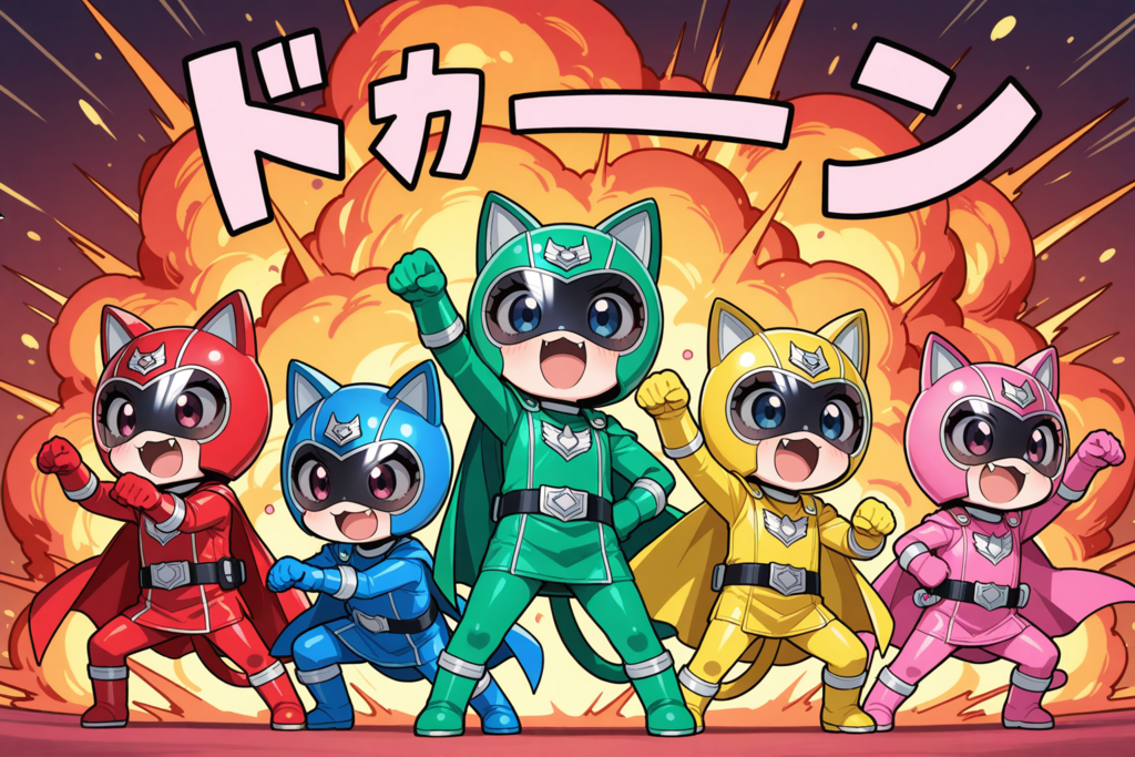 ひみゃつせんたいねこれんぢやー！！