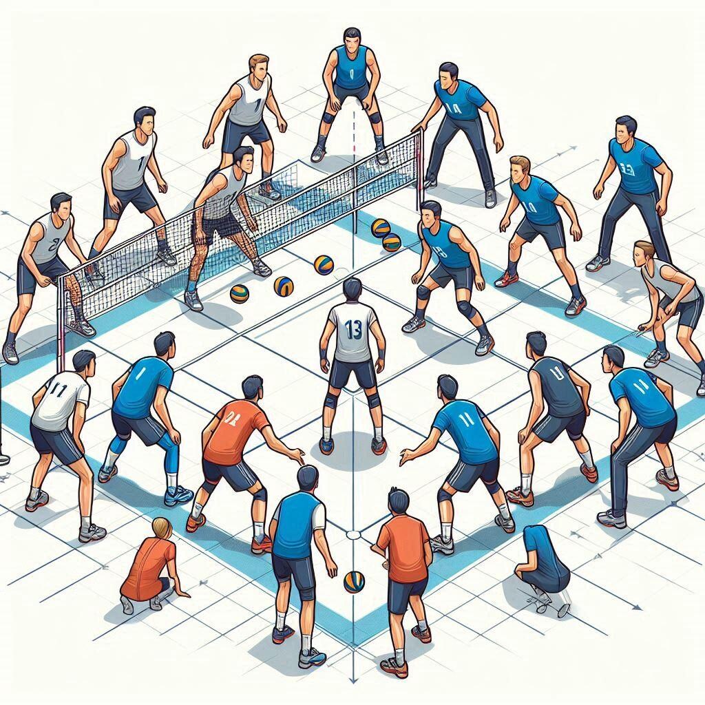 バレーボールのフォーメーション