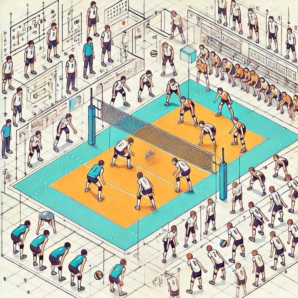 バレーボールのフォーメーション