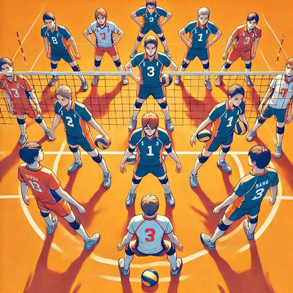 バレーボールのフォーメーション