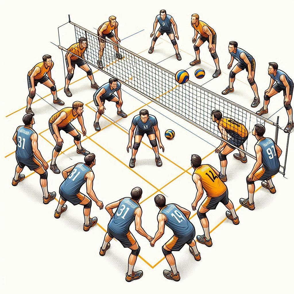 バレーボールのフォーメーション
