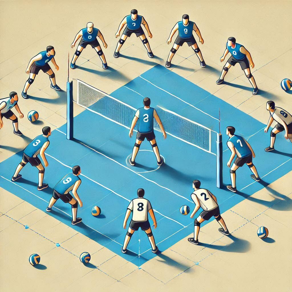 バレーボールのフォーメーション