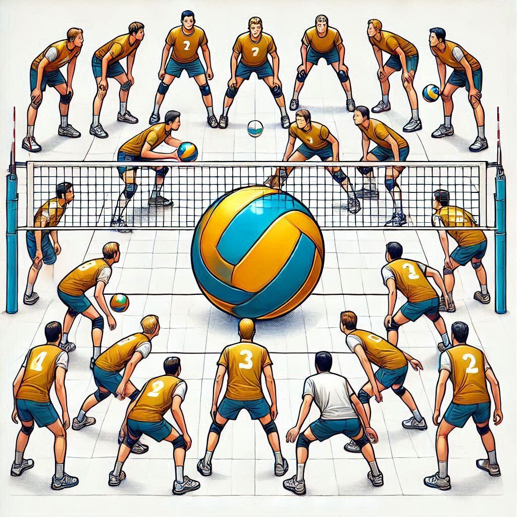バレーボールのフォーメーション