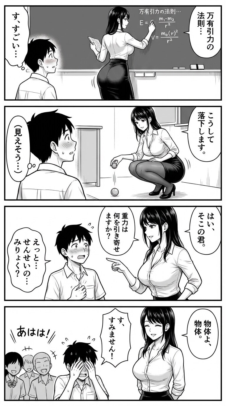 サイエンス4コマ「重力」