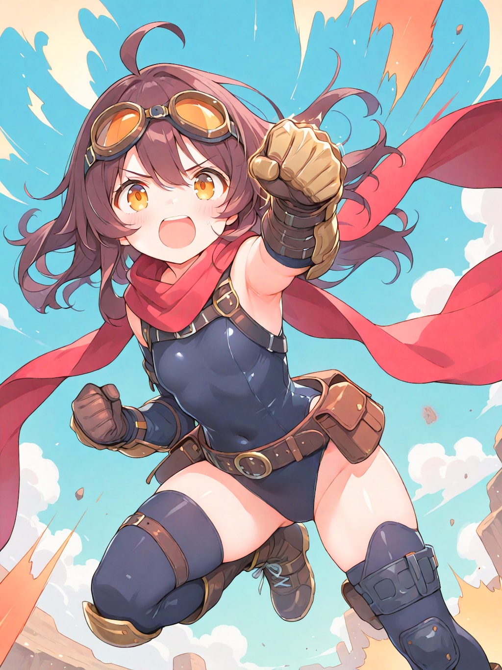 正義の格闘系ヒーロー