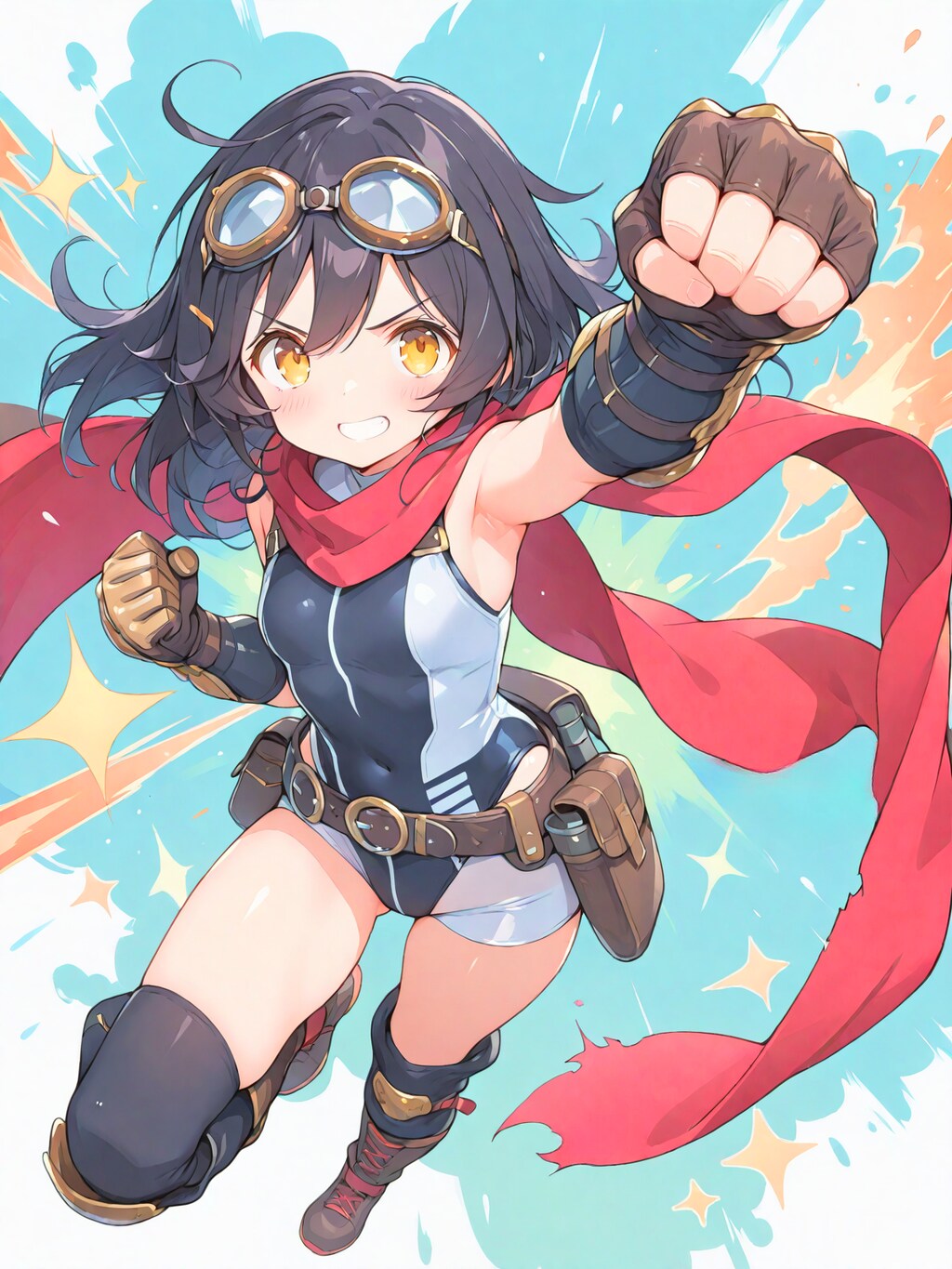 正義の格闘系ヒーロー