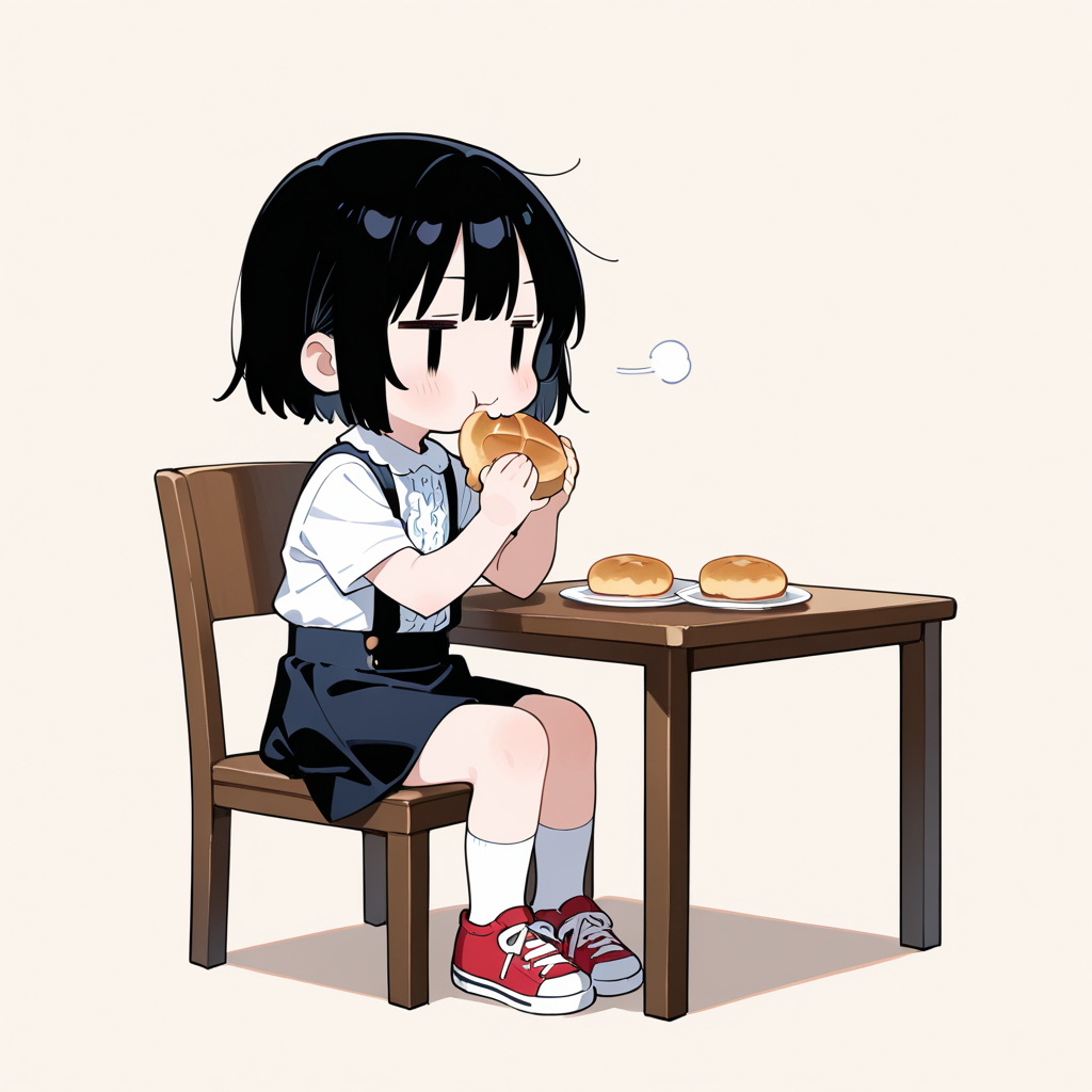 何を食べているでしょうか？ | の人気AIイラスト・グラビア