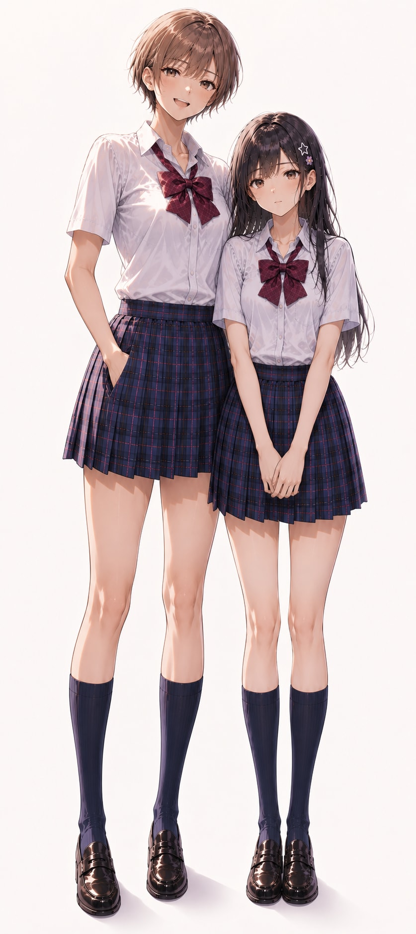 身長差を気にする夏音さん | の人気AIイラスト・グラビア