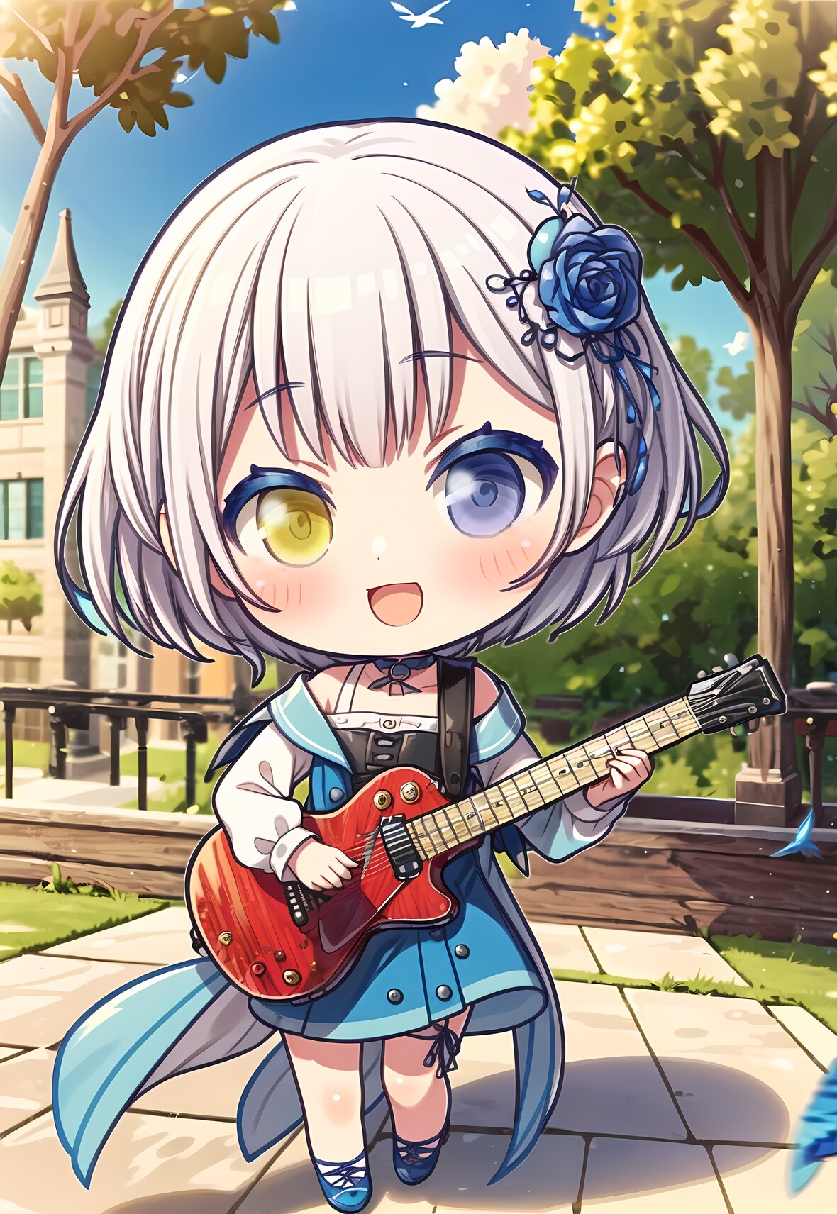 弾き語り少女