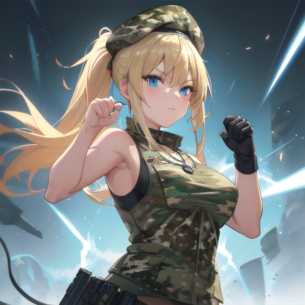 トレーニング中の女兵士②