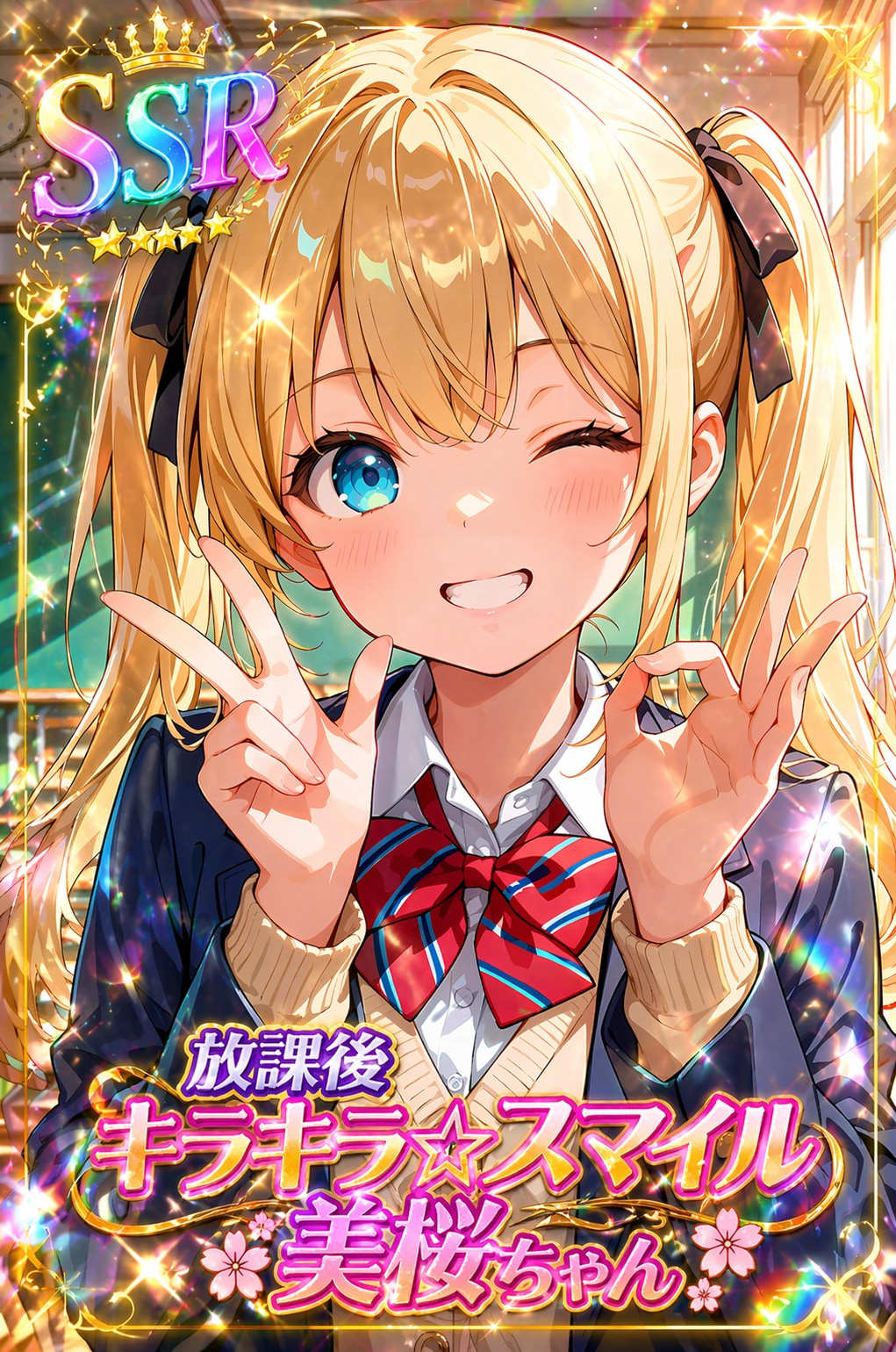 SSR 放課後キラキラ☆スマイル美桜ちゃん