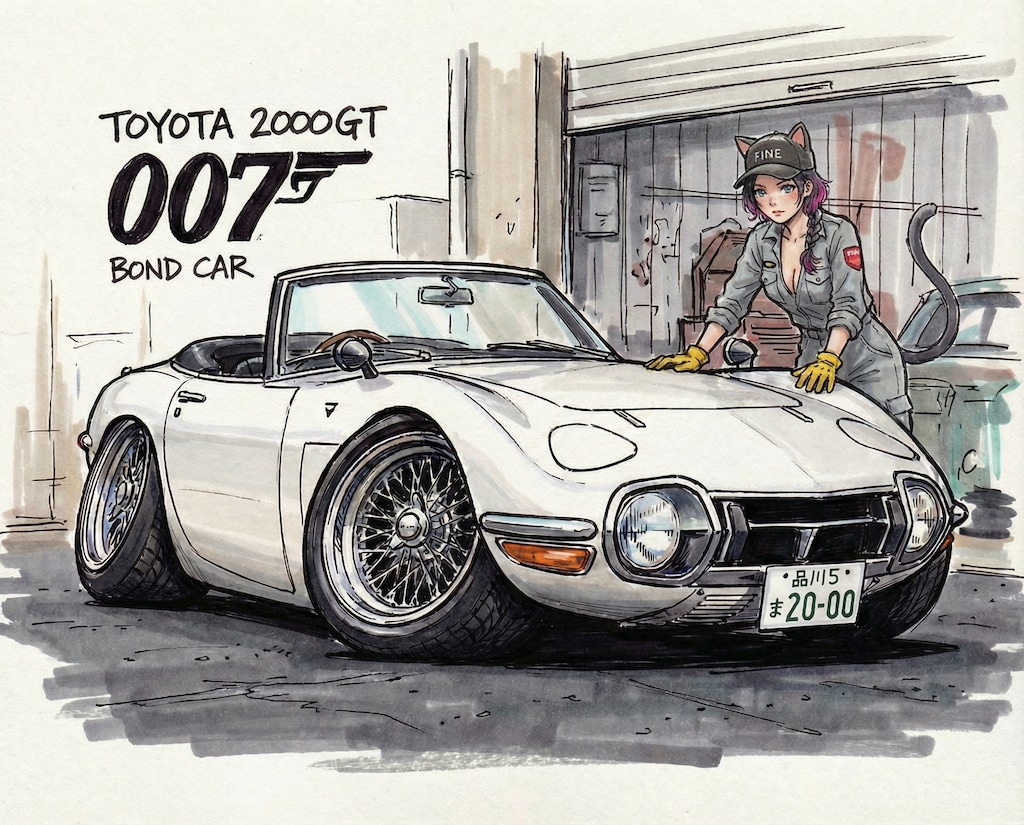 TOYOTA2000GT(BOND CAR)と蒼那