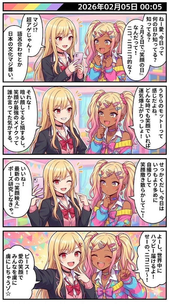 毎日漫画0時　今日は何の日 | の人気AIイラスト・グラビア