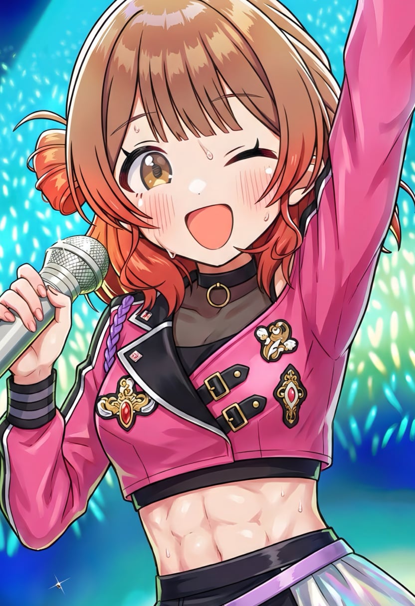 姉の衣装を借りてライブする佑芽ちゃん | の人気AIイラスト・グラビア