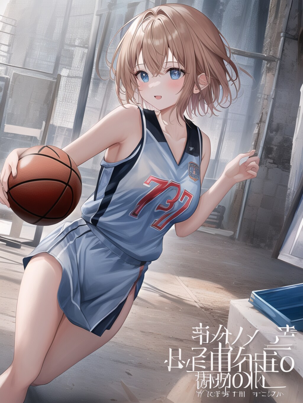 街で見かけたバスケ少女