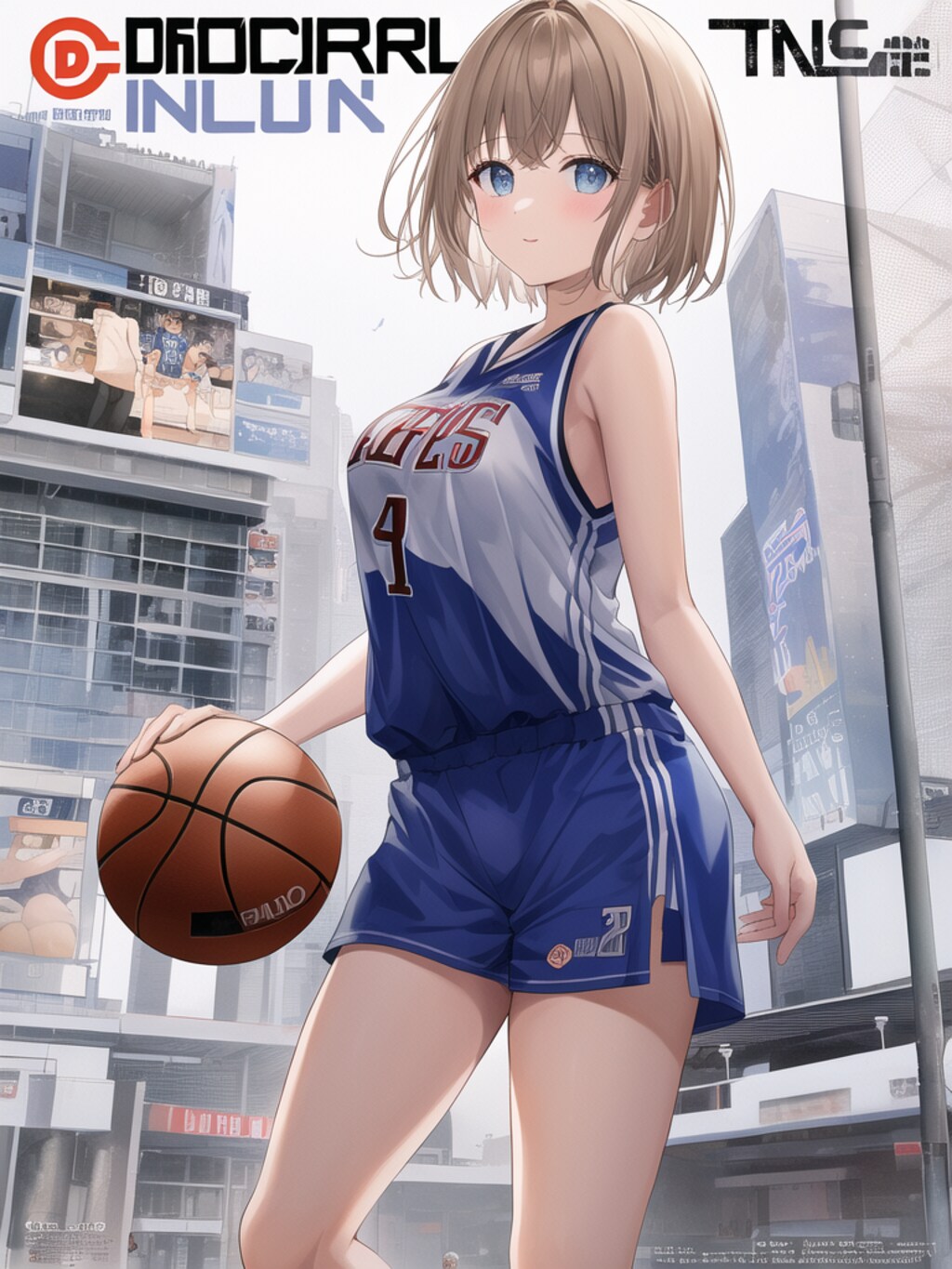 街で見かけたバスケ少女