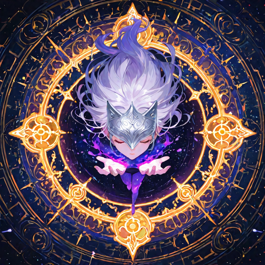 紫の水に触れる瞬間