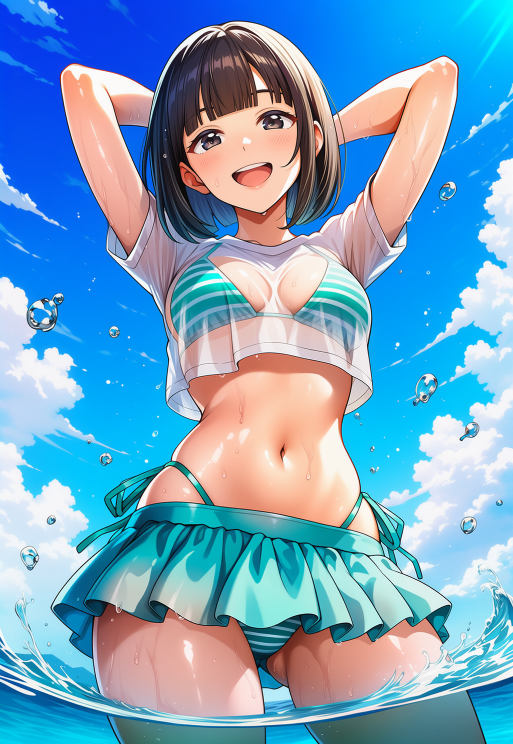 濡れTシャツコンテストに参戦します