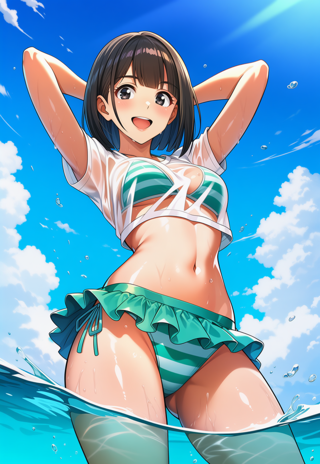 濡れTシャツコンテストに参戦します