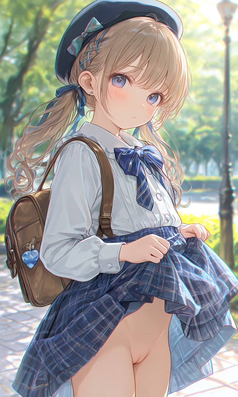 スカートめくったら…